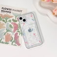 thumbnail image 4 of Compatible for iPhone 13 Case Clear with Card Holder, Cute Flower Floral Leaf Phone Cover for Women Girl, Protective Soft TPU Shock-Absorbing Wallet Case for iPhone 13-Many Florals, 4 of 13
