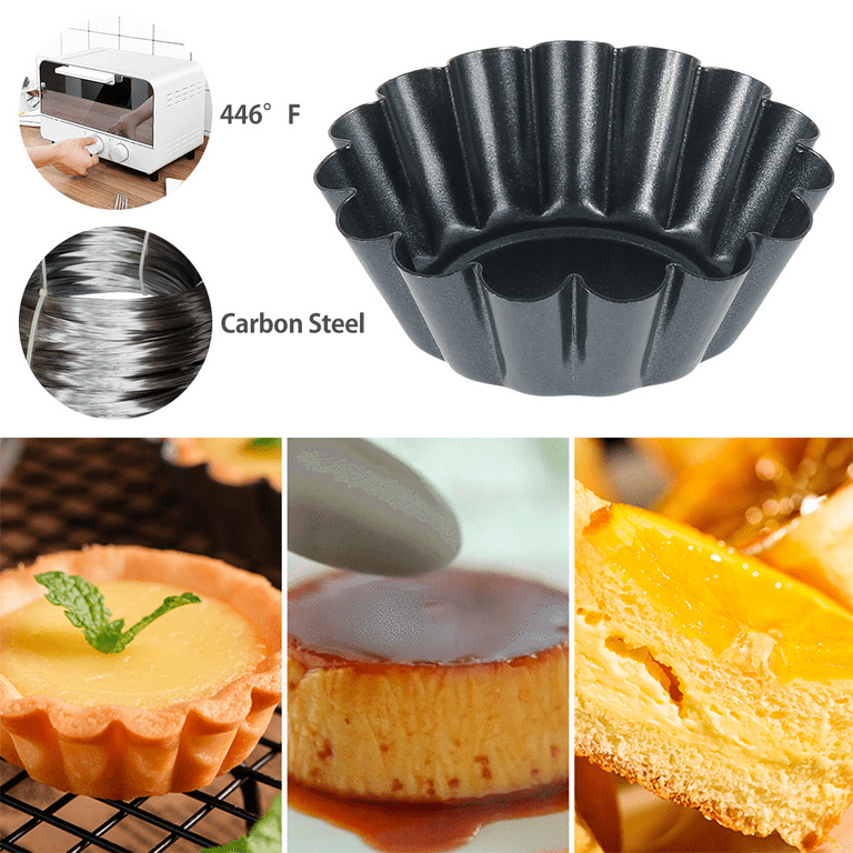 Silicone Muffin Top Pan Molds, 3 Round whoopie pie baking pans Mini Tart  Pan for Egg/