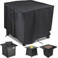thumbnail image 1 of Housse de Table de Foyer au Gaz Carrée - Imperméable, Coupe-Vent, Anti-UV, Robuste, pour Meubles de Foyer de Patio, 1 of 7