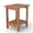 Walnut, variant on Ayaya 2-Tier Adirondack Side Table, 17" Solid Wood Square End Table, Outdoor Patio Table for Living Room, Porch, Poolside – Weather Resistant Black