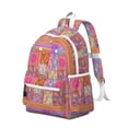 thumbnail image 2 of Pioneer Flower Backpack for School,Cute School Bag,Schoolbag with Adjustable Shoulder Straps & Padded Back,13.4"x11"x4.7", 2 of 6