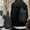 Black, variant on Crossbody Bag Anti-Theft Sling Bag with Combination Lock, 9.5"X5.5" Leather Chest Shoulder Bag for Men, Waterproof Portable Everyday Use Bag with Hidden Pocket Adjustable Strap, Phone Charging Port