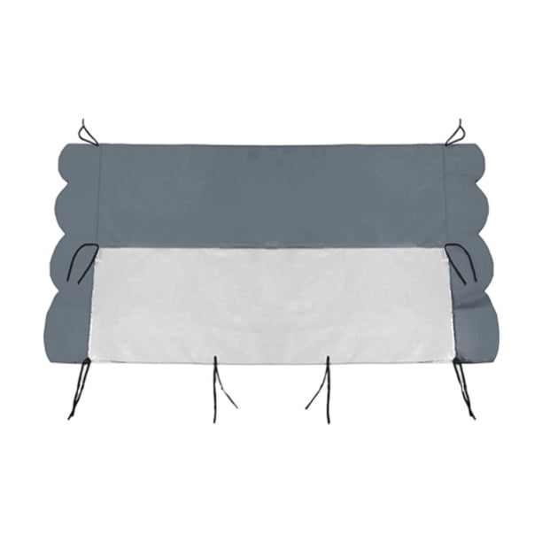 Toldo de malla para techo de montacargas, protección solar, lluvia y fácil instalación. Gris claro 105x125cm