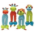 thumbnail image 5 of Dog Toy Indoor Outdoor Play Bright Double Tennis Ball Cuddle Chew Tug Toss Fetch (Blue Dog), 5 of 7