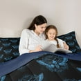 thumbnail image 4 of Feelyou Moth Skull Twin Comforter Sets, Bohemian Style Bedding Set, 2-Piece, 4 of 7