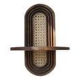 thumbnail image 2 of DFC Rattan Wall Shelf Decorative Hanging Shelf Flowers Bohemian Modern Design Perfect Home Wall Decoration 1pc, 2 of 6