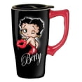thumbnail image 1 of Taza de viaje Spoontiques Betty Boop de cerámica negra, 1 of 1