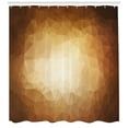 thumbnail image 3 of Ambesonne Tan Shower Curtain, Mosaic Form Triangles Pattern, 69"Wx84"L, Brown Pale Brown Tan, 3 of 3