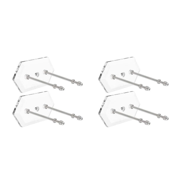 Toystoory Paquete de 2 colgadores para monopatín montados en la pared para cubiertas, organizador colgante Claro 2Conjunto