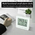 thumbnail image 4 of Latrodar Digital Alarm Clock With Background Lighting LCD Safety Guaranteed Smart Clock Calendar White Home Stuff, 4 of 5