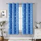 thumbnail image 1 of Nvzi Cortinas perforadas de estilo sencillo, cortinas de sombreado adecuadas para dormitorio, sala de estar, cocina (2 paneles, 63" de largo x 52" de ancho, azul A99), 1 of 5