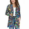 thumbnail image 2 of Lovzfmll Veste à Boutons Imprimée pour Filles, Manches Longues avec Poches, Couche Décontractée Polyvalente pour Petites Filles, 9 Ans, 2 of 2