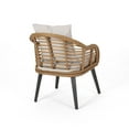 thumbnail image 5 of Tia Outdoor Wicker Club Chairs with Cushions, Set of 2, Light Brown and Beige, 5 of 10