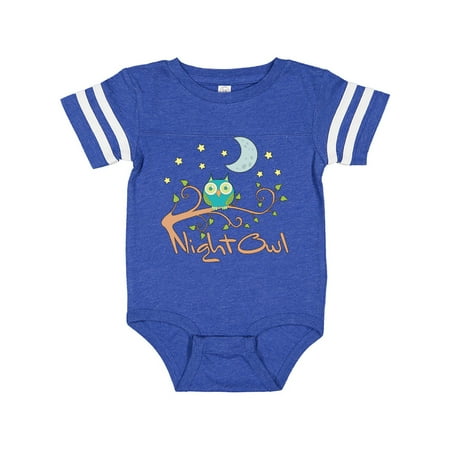 

Inktastic Night Owl Cute owl on Branch Gift Baby Boy or Baby Girl Bodysuit