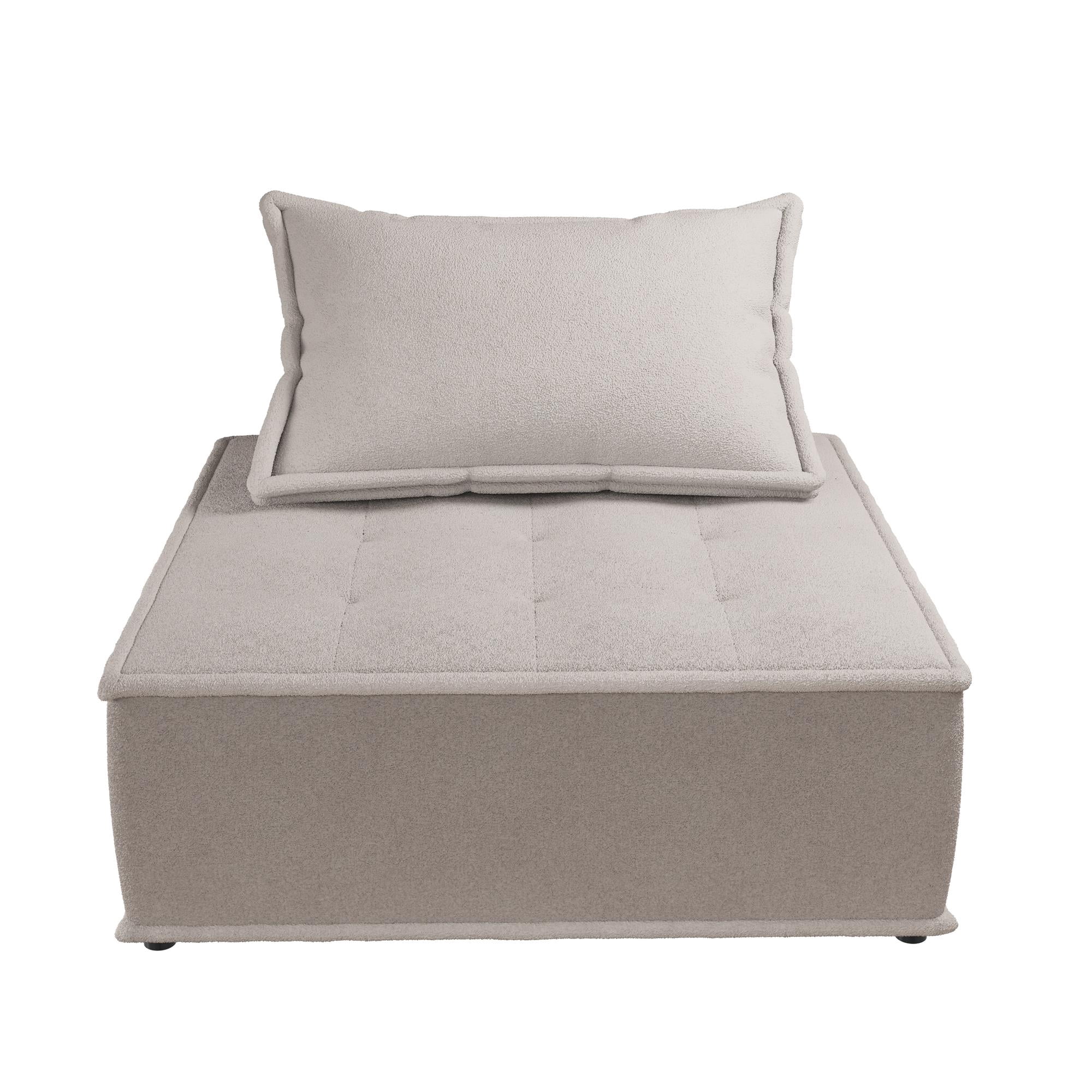 DHP Paloma Upholstered Accent Chair, Textured Taupe Fabric