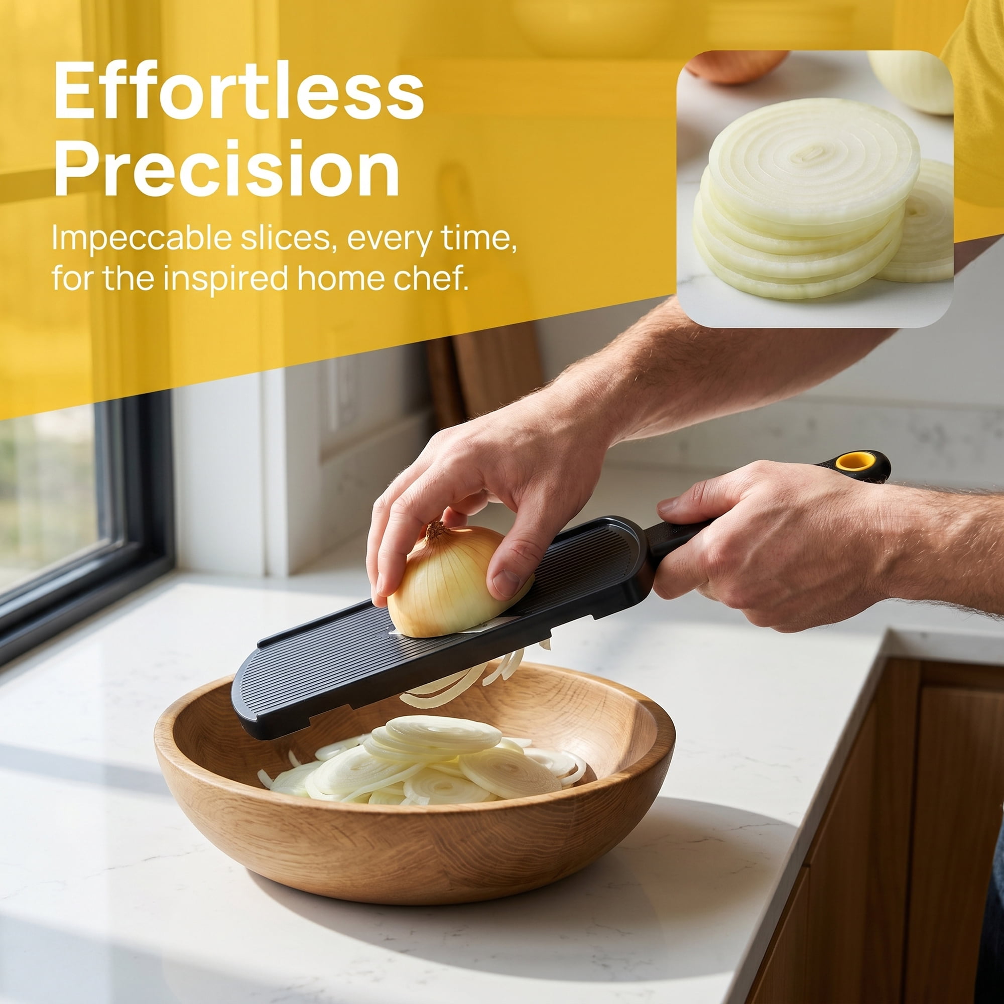 Unique Bargains Multifunctional Mandoline Slicer & Chopper for Kitchen Black 12"x3.3"