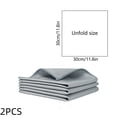 thumbnail image 3 of Glass Cleaning Cloths, Microfiber Polishing Towels, for Windows Mirrors Bathroom Kitchen Car Furniture, 11.8x11.8 inch, 2 Pack, Gray, 3 of 6