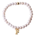 thumbnail image 1 of Pulseras Mujer de Perlas con Iniciales Oro 18k LuckyLy, Modelo Galia blanco UNITALLA, 1 of 6