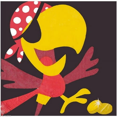 Pirate Party Parrot Small Napkins (16ct)