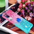 thumbnail image 4 of Glitter Case for Samsung Galaxy S23 Plus (Not S23, Bling Sparkle Colorful Gradient Quicksand Waterfall Soft TPU Liquid Case Cover with Ring Stand for Samsung Galaxy S23+Plus LSJB-Pink Green, 4 of 14