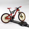 thumbnail image 2 of Versión mejorada 1:10 del nuevo modelo de bicicleta de montaña y cross-country de descenso, adornos de regalo de colección de metal, 2 of 5