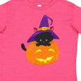 thumbnail image 4 of Inktastic Halloween Cat, Black Cat, Witch Hat, Pumpkin Boys or Girls Toddler T-Shirt, 4 of 5