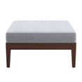 thumbnail image 4 of Linon Sorell Acacia Outdoor Ottoman with Cushion Top, Walnut/Gray, 4 of 18