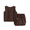 Brown, variant on Ruyang Toddler Baby Boy Girl Clothes Cotton Linen Summer Outfit Sleeveless Tank Top Wide Leg Shorts Cute Casual Loose Beachwear