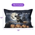 thumbnail image 4 of Happy Halloween Pug Witch Pumpkins Bats Pillow Cushion Double Sided Dog Lover Gifts Throw Pillow - 13012, 4 of 4