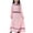 Pink, variant on SDJMa Muslim Long Dress Medium Big Girls Long Sleeve Doll Collar Colorblock Dress