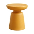 thumbnail image 1 of Lipstore Small End Table Minimalistic Round Coffee Table for Bathroom NightStand Dorm Yellow, 1 of 8