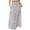 White, variant on WTOBBY Women's Floral Print Flowy Maxi Skirt Bohemian Style Casual Summer Beach Long Skirt Elastic Waist Lightweight Tiered Pleated Skirt with Drawstring Waist,Light Brown S