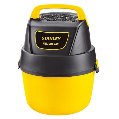 Stanley, 8100101A, 1.5 Peak HP 1 Gallon Portable Poly Wet Dry Vac with Wall-Mount Bracket by Alton Industries