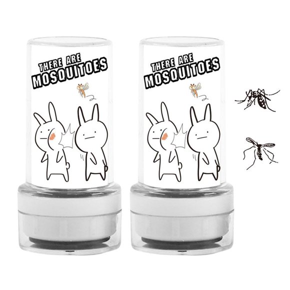 MLEHN Round Photosensitive Dead Mosquito Stamp Mosquito Toys Friends Student Easy-to-clean Prank Couple Realistic Toys Children N2U3