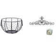 thumbnail image 1 of Cesta de huevos,Cesta multiusos para huevos,cesta tejida de alambre de hierro,Cesta de almacenamiento de alambre para huevos Cesta de almacenamiento portátil,Decoración de pared con, 1 of 8