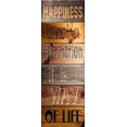 thumbnail image 2 of Stimson, Diane 14x32 Gold Ornate Wood Framed with Double Matting Museum Art Print Titled - Happiness Plank, 2 of 4