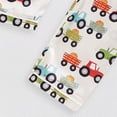 thumbnail image 7 of Boys 2‑Piece Collared Button‑Up Pajama Set with Cartoon Print,Soft Fabric Sleepwear for Boys 18-24 Months, 7 of 7
