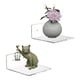 thumbnail image 1 of Pequeños Estantes Flotantes Acrílicos, Mini Repisas De Adhesivo Para Plantas Coleccionables Decoración Del Dormitorio, 1 of 7