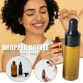 thumbnail image 3 of Amber GLASS DROPPER BOTTLES 1-5ml Drop Pipette Aromatherapy Ear Eye Juice C6L6, 3 of 5