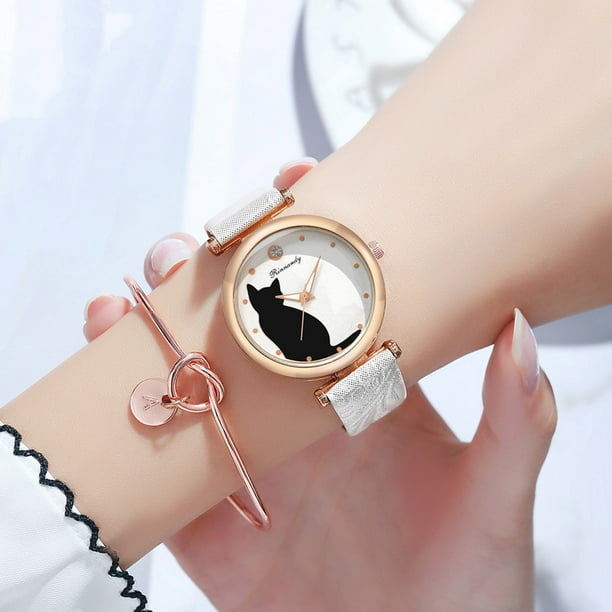 Reloj de cuarzo para mujer, relojes para mujer, reloj de pulsera informal para mujer, correa de malla de cuarzo, relojes de pulsera analógicos de moda, 1 reloj