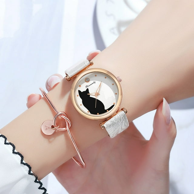Reloj de pulsera informal para mujer, correa de malla de cuarzo, relojes de pulsera analógicos a la moda Wmkox8yii gfajkfgbkjabf1828