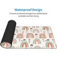 thumbnail image 5 of Cute Boho Hand Drawn Colorful Color Rainbow Gaming Keyboard Mouse Pad Mousepad Huge Extended XL Stitched Edge Rubber Sole for Home Office(31.5"X 11.8"), 5 of 6