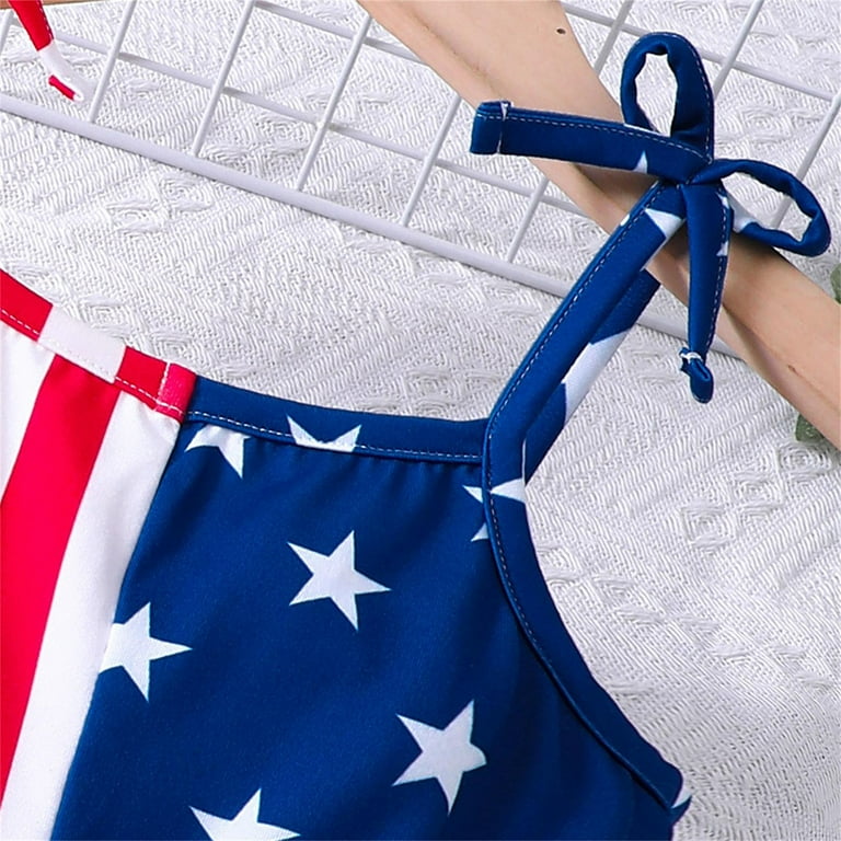 Blue Five-pointed Star Print Bikinis Blue Five-pointed Star Print Bikinis