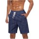 thumbnail image 1 of Mens Pantalones Cortos Cintura Elástica con Bolsillos Pantalones Cortos de Impresión de la Moda Casual, Pantalones de Playa de Cintura Elástica con Bolsillos, Poliéster, 1 of 5
