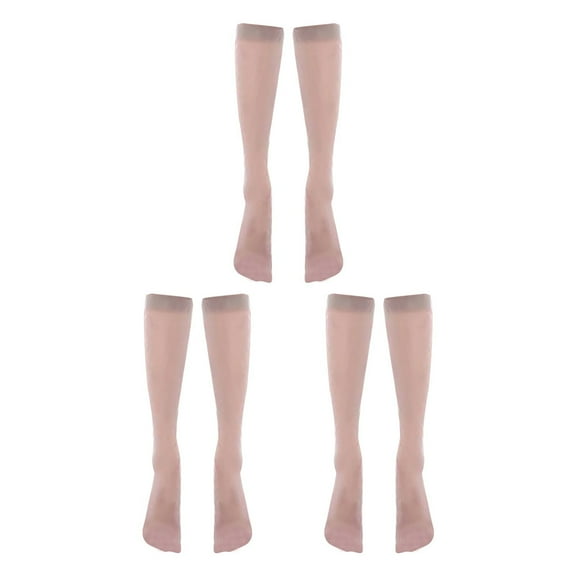 Women's Tights Stockings Socks 3 Pairs Of Silk Thigh High Nylon For Party Accessories Womens Socks