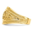 thumbnail image 4 of Solid 14k Yellow Gold Scroll Ring Band Size 5, 4 of 6