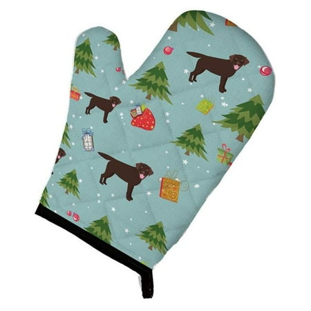 

Christmas Chocolate Labrador Retriever Oven Mitt