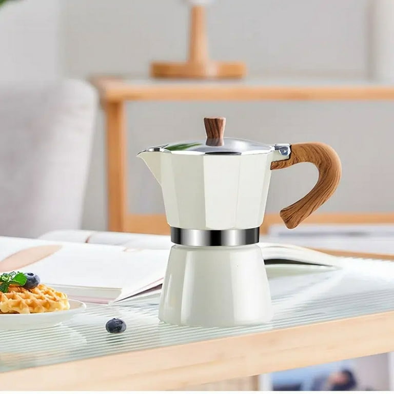Bruntmor Espresso Coffee Maker - Manual Espresso Coffee Machine - Portable  Coffee Brewer, Moka Pot, Coffee Percolator - Stovetop Coffee Maker for
