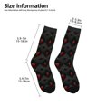 thumbnail image 2 of Wukai Chaussettes de Sport Rouges pour Enfants Mi-Mollet, Chaussettes Élastiques Contrastées, Adaptées aux Garçons et Filles de 6 à 10 Ans, 2 of 5
