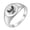 Silver, variant on Women Men's Phoenix Stainless Steel Polished Ring Minimalist Personalized Vintage Band Jewelry Gold Size 5